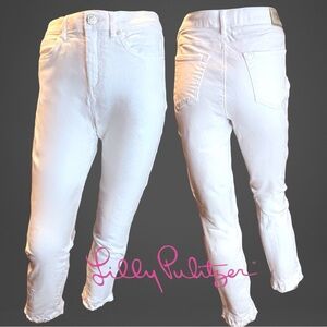 Lilly Pulitzer
South Ocean High-Rise Skinny Jeans in Resort White Sz 10